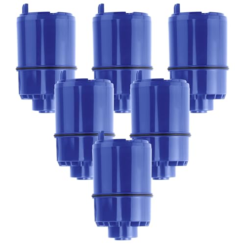 6 Pack Faucet Water Filter Replacement fit for Pur water faucet, Compatible with All Pur Faucet Mount Filtration Systems LUXRILIX