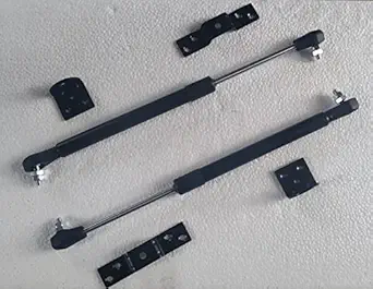 12 Inch Hydraulics Gas Spring Stay Strut Pneumatic Lift Support Cabinet Hinges for 20 KG Load Capacity Black - Pack of 2