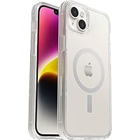 OtterBox Cover per iPhone 14 Plus Symmetry+ Clear per MagSafe, resistente a shock e cadute, sottile,...