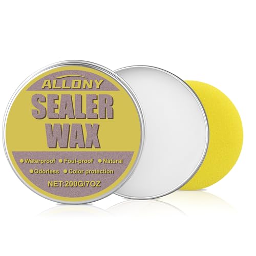 Allony Stone e Concrete Wax, Cera para Mármol, Cera para el Cuidado de la Piedra, Pulimento de Cera de Abejas, Cera Multiusos, Cera Pulida Impermeable Multiusos, Protección de Pulido de Piedra