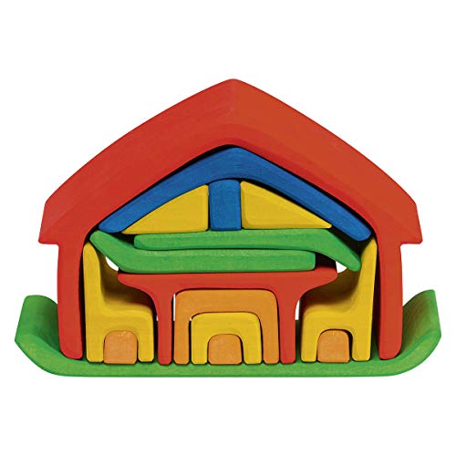 Preisvergleich Produktbild Glückskäfer 523266 Haus mit Möbel, rot / blau