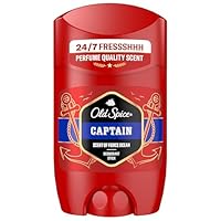 Old Spice Captain Deostick für Männer 50 ml, 24/7 Frischhh bei täglicher Anwendung, langanhaltender Duft in Parfumqualität, Schutz vor Gerüchen, Ohne Aluminiumsalze, unsichtbar auf Schwarz und Weiß