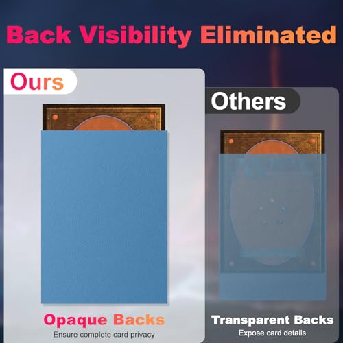 600 Pack MTG Card Sleeves, Matte Dual Card Sleeves with Opaque Back & Smooth Shuffle, Tear Resistant Card Protectors for MTG, TCG and Game Cards (6 Colors)