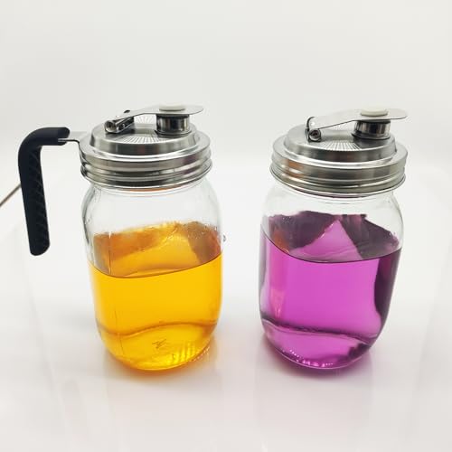 Houjioes 3.38 INCH WIDE MOUTH(NO JAR) Wide Mouth Stainless Steel Pour Spout Flip Cap thumb #6