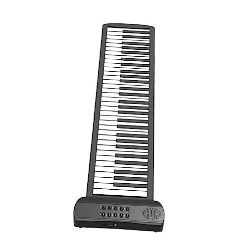 HYTROVE 61鍵 ポータブル シリコン製 ロールアップピアノ 折りたたみ式電子キーボード 初心者向け 音楽練習用