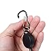 KAKASEA 1 Pc Retractable Keychain Heavy Duty Badge Holder Reel Key Chain Keyrings with Steel Wire Rope for Key Chain,Black