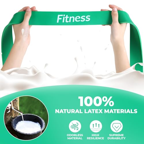 LIFERUN Bandas de Resistencia, Bandas Elásticas Fitness Set de 4, Bandas de Dominadas, 4 Niveles de Resistencia, para Yoga, Pilates, Estiramientos, Entrenamiento Fisioterapia Gimnasio Hombre Mujer - Imagen 3