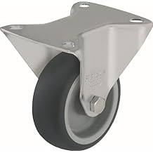 Blickle BX-Path 125G Fixed Caster, 4.92" Wheel Diameter, 330 lb. Load Capacity