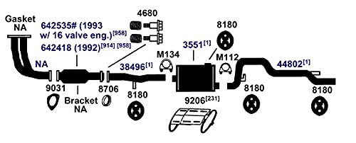 Image of AP Exhaust Products 4680 Exhaust Bolt /Spring