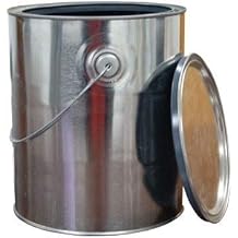 1 Gallon Unlined Metal Paint Cans w/Lid + Ears & Handle