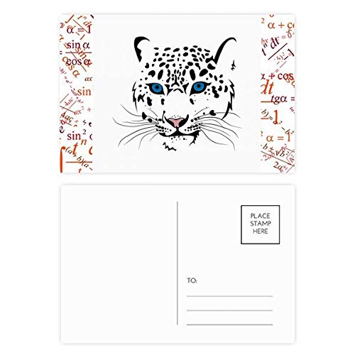 Merci carte postale Tigre Blanc pour accompagner vos cadeaux de fête