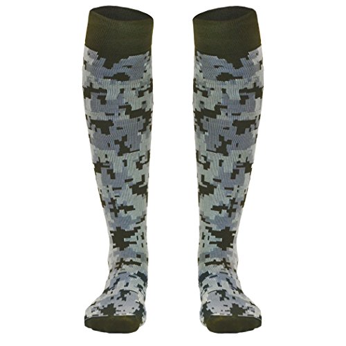 Gone For a Run Running & Athletic Recovery Knee High Compression Socks | Digital Camo | Large