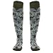 Digital Camouflage Running Compression Socks | Fun Performance Athletic Knee Socks by Gone For a Run | Large