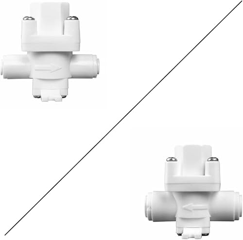 Válvula reductora de presión de agua RO 14 38 POM Conexión rápida Interruptor regulador estabilizador Piezas de filtro de agua (Tamaño  14 ")