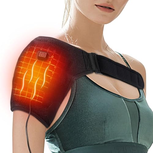 MOTAYU Shoulder-Heating-Pad-Heated-Wrap - 3 Heat Levels Heating Pad for Shoulder Pain for Men Women...