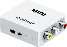 Conversor RCA para HDMI, HDMI AV para 1080p ou 720p, PC, Laptop, Xbox, HDTVe, composto de áudio e vídeo analógico para TV mais antiga e Nitendo 64