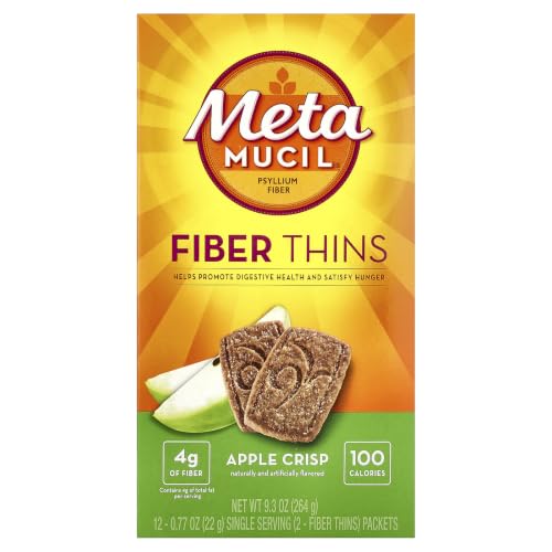 Metamucil Fiber Wafers Apple Crisp 24 Each (Pack of 2)