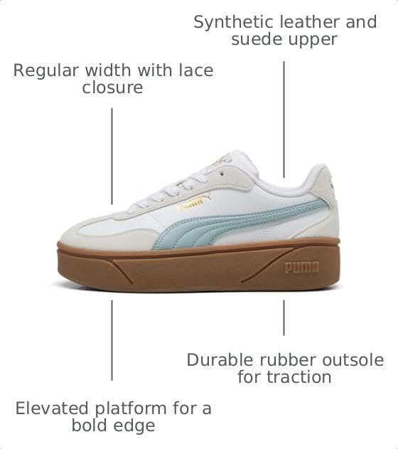 Image of PUMA Women's Club II Era Platform Sneakers | Casual Shoes
