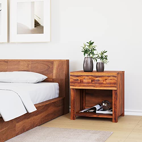 Image of @home by Nilkamal Hulk Night Stand (Walnut)