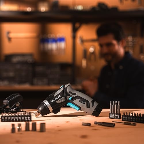 Cecotec Avvitatore 2in1 Batteria PowerGyro 4000 Light. 3,6V, 1500 mAh200rpm, Coppia di Serraggio Regolabile di 6 Nm, Mandrino 1/4"(6,35 mm) Hex, Luce LED Integrata e Posteriore, Valigetta e Accessori - Immagine 2