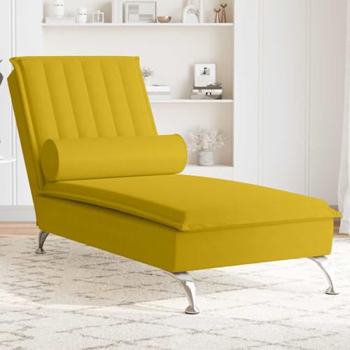 Chaise longue de massage USB ergonomique jaune