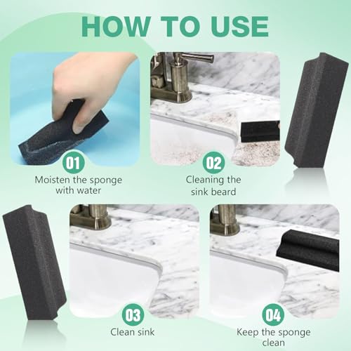 VARKAGE 2 Stücke Beard Sponge, Wiederverwendbar Sponge for Beard Hair, Beard Cleaning Sponge, Bart Reinigungsbürste, Zum Reinigen Von Bärten und Waschbecken, Leicht und Kompakt, Geeignet für Zuhause u