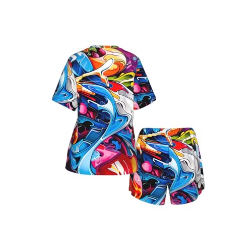 Estampado de graffiti duradero para evitar el desgaste del diseño textil 6