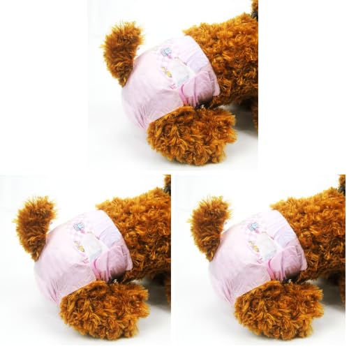 Image of Dono Disposable Pet Diapers for Female Dogs Super Absorbent Soft Heating and Pee Puppy Diapers Female Liners, Including 20pcs XXS Diapers for Dogs and Cats (Pack of 3)