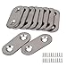 RDEXP 10pcs Stainless Steel Flat Corner Brace Brackets Mending Plates Repair Fixing Joining