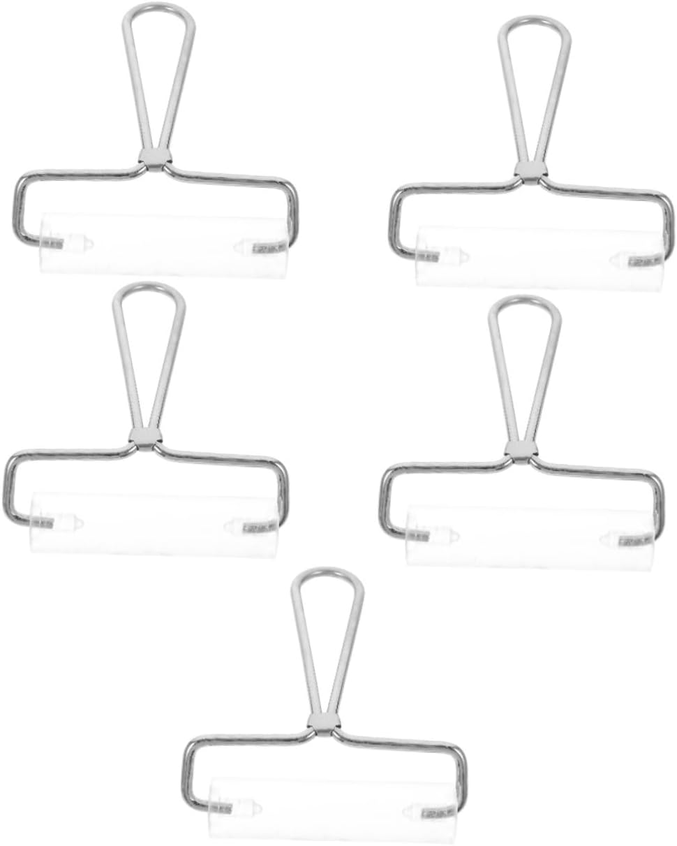 STOBOK 5pcs Roller Tool Clay The Tools Rolling Pin Bakign Roller Pastry Roller Kitchen Dough Roller DIY Pottery Shaping Tools Rhinestone Embroidery Roller Pizza Roller Acrylic