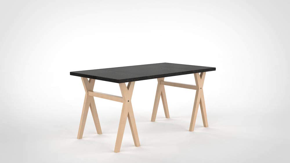 Nordlinger Alixx Tréteau Design, Bois Blanc Naturel 640029
