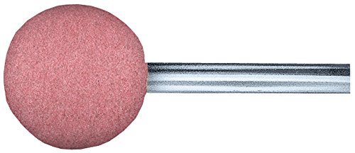 PFERD 36421 Poliflex Rubber Bond Fine Grinding Point, Aluminum Oxide, Shape B121, 1/2
