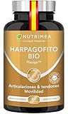 HARPAGOFITO BIO - Refuerzo Articulaciones & Cartílagos - Alivia las Molestias Articulares, Apoya el Hígado y Facilita la Digestión - 1200 mg - 60 Cápsulas Veganas - Nutrimea - Fabricado en Francia