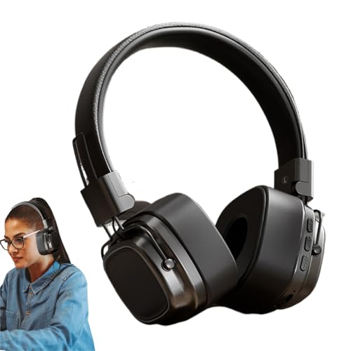 Stylish Design with Breathing Light & Waterproof Build: Featuring a vintage-inspired aesthetic with soft ear cushions, breathing light accents, and daily waterproof protection, making it a fashionable and durable choice for everyday use