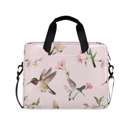 Funda para portátil con asa y correa 15.6 pulgadas rosa miniatura 1