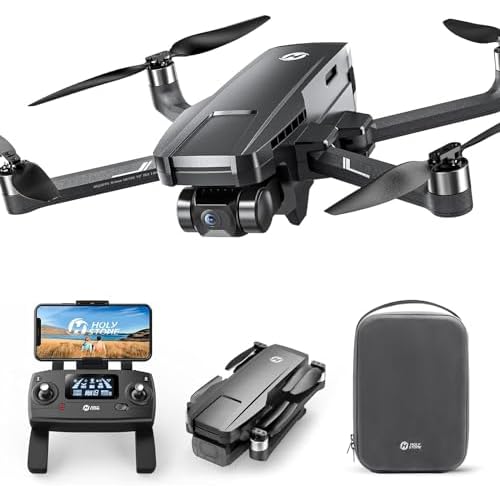 Holy Stone 2-Axis Gimbal GPS Drone with 4K EIS Camera for Adults Beginner, HS720G Foldable FPV RC Quadcopter with Brushless Motor, 5G WiFi Transmission, Optical Flow, Follow Me, Smart Return Home