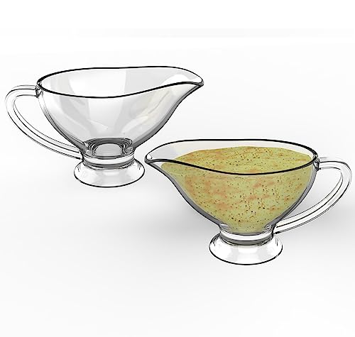 Kr. Lif SET OF 2 PACK Pack Glass Gravy Boat thumb #6