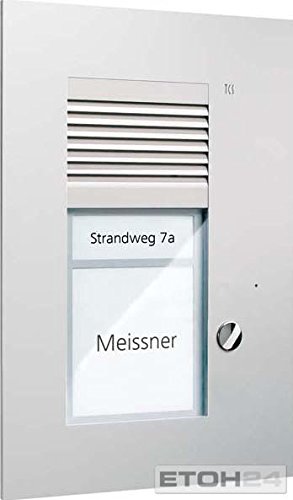 Poste de rue audio TCS PUK01/1-EN pour sécuriser l'accès de maison individuelle