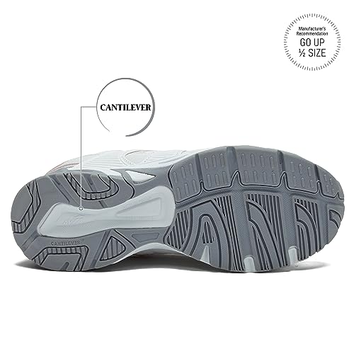 Avia Avi-Verge Women’s Sneakers - Workout, Walking, Athletic, Cross Training, Tennis, Gym Shoes For Women, 6.5 Wide, White With Light Pink #TOP6
