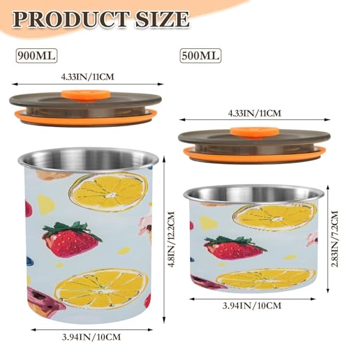 Contenedor hermético para café 500ml acero inoxidable miniatura 2