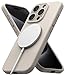 Produktbild Ringke Magnetic Case Kompatibel mit iPhone 15 Pro Hülle 6,1 Zoll Kompatibel mit MagSafe [Silicone Magnetic] Kameraschutz und Weiches Gefühl Silikon Magnetische Handyhülle - Stone