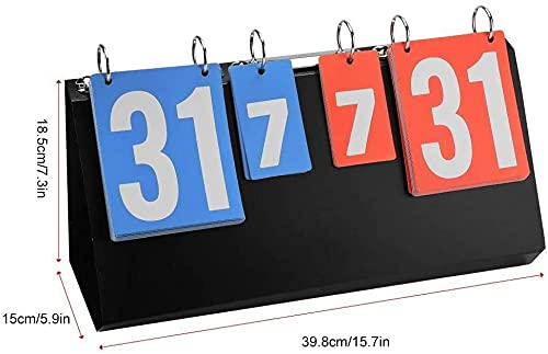 Marcador de 4 dígitos para tenis de mesa y baloncesto portátil 5