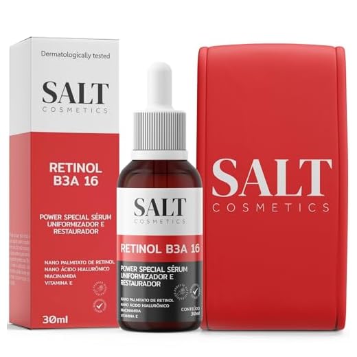 Sérum 3,5% Nano Retinol + 6% Niacinamida + 5,5% Ácido Hialurônico + 1% Vitamina E - Salt Cosmetics