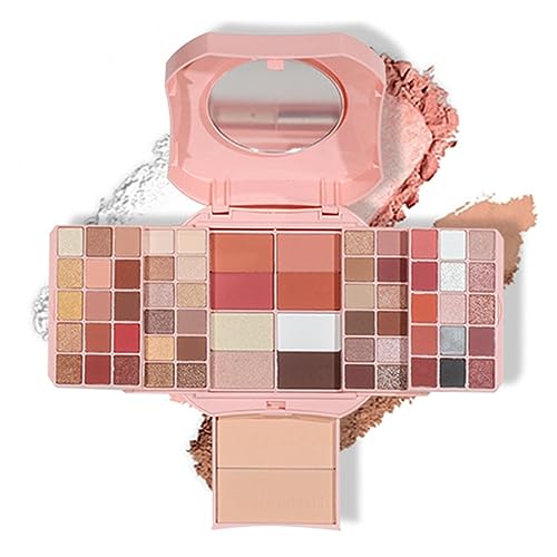 Pratvider Kit de Maquillaje para Mujer Kit Completo | Juego de Maquillaje Todo en 1 para niñas,Kit de Regalo de Maquillaje para Mujer Sombra de Ojos, Polvo, Colorete, Contorno