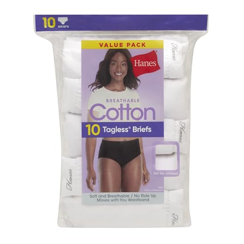 Image of Hanes womens Cotton briefs underwear, 30 Pack - Brief White, 7 US