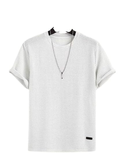 Image of Men Trendy Stripes Half Sleeves Comfortable, Breathable, Lightweight, Skin Friendly T-Shirt