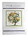 eGoodn Stamped Cross Stitch Embroidery Kits Printed Pattern - Happy Tree 11ct Fabric 18.1 inches by 18.1 inches, Cross-Stitching DIY Needlework, No Frame