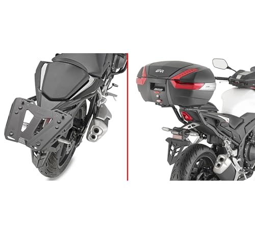 Givi Top Case XL09 Monokey 33 lt Noir haut de gamme pour Honda CB 500 Hornet 2024 support SR1206 M5