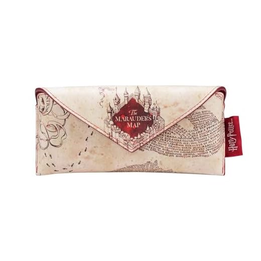 Half Moon Bay Custodia per Occhiali, Harry Potter, Mappa del Malandrino, Taglia Unica