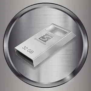 Simmtronics 32 gb USB Teeny Flash Drive with Metal Body Portable Pen Drive for Data Storage & External Device (32 GB)